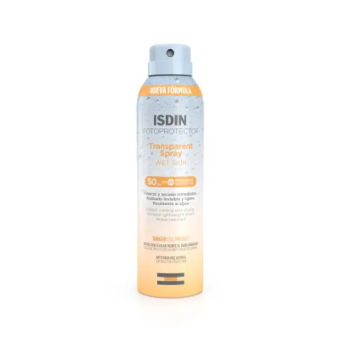 Fotoprotector ISDIN SPF 50 spray transparent wet skin 250 ml