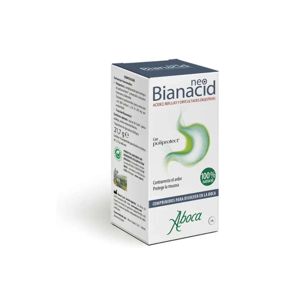 Neobianacid ABOCA acidez reflujo 14 comprimidos masticables
